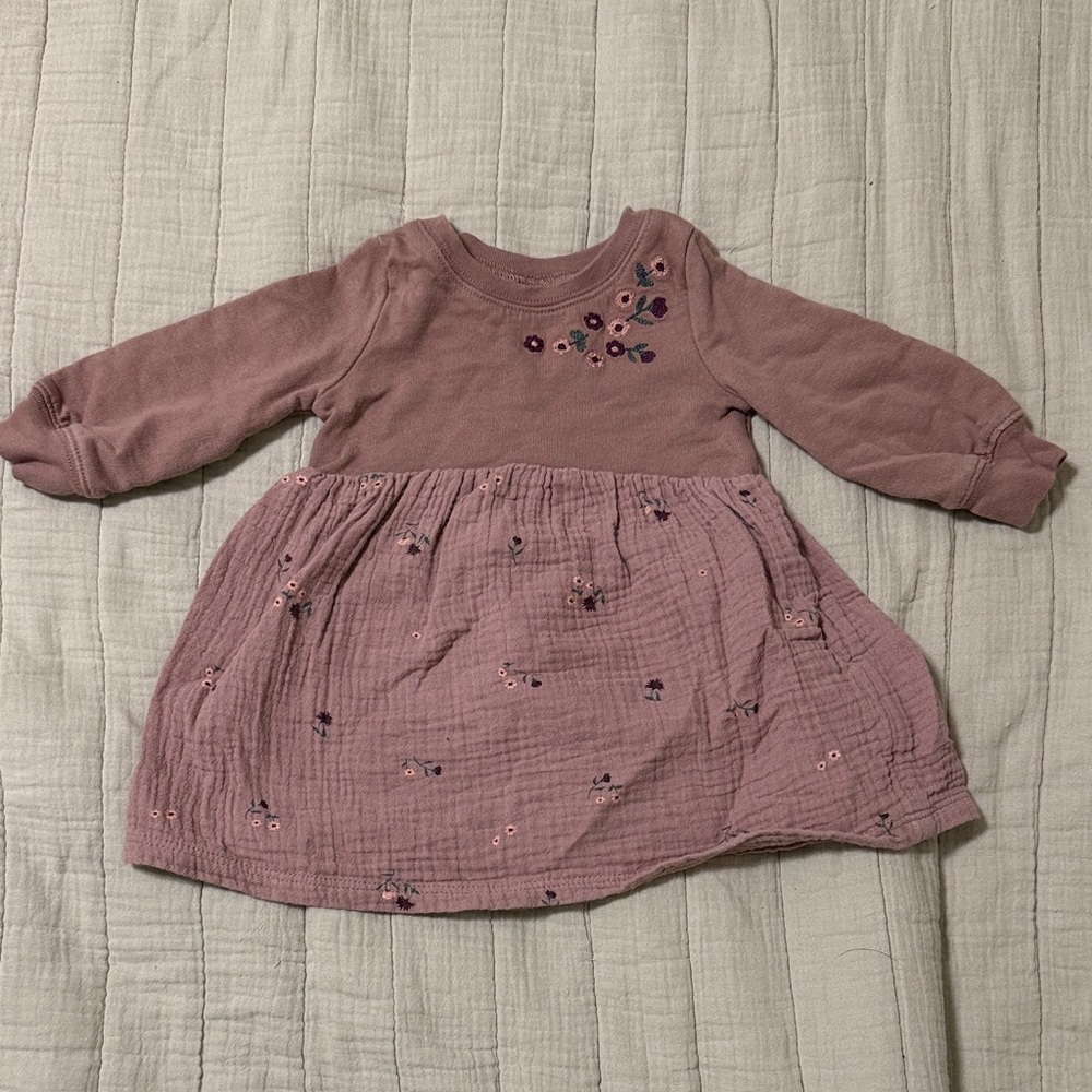 Carter's Mauve Floral Kids Dress